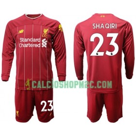 Liverpool Shaqiri 23 Bambino Maglia Prima 2019/2020 Manica Lunga (+ Pantaloncini)